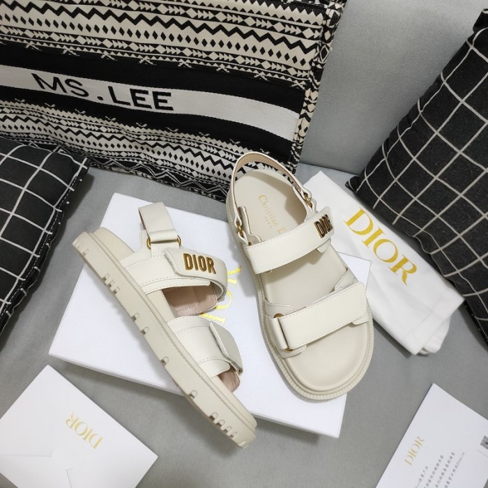 D*or D*oract sandal white lambskin
