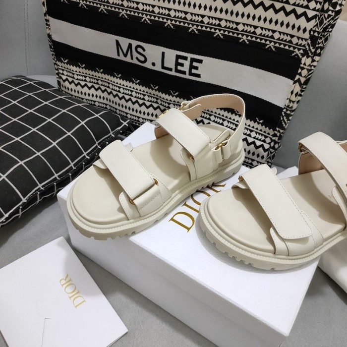 D*or D*oract sandal white lambskin