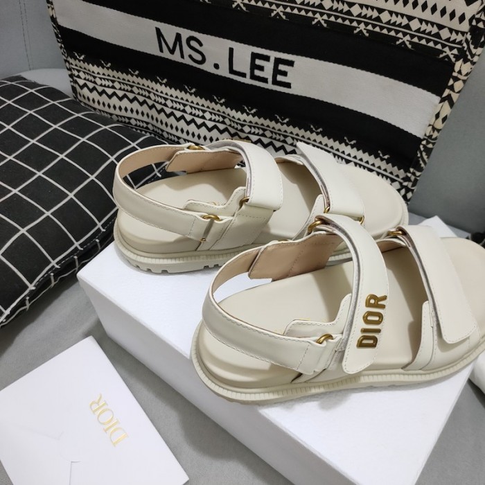 D*or D*oract sandal white lambskin