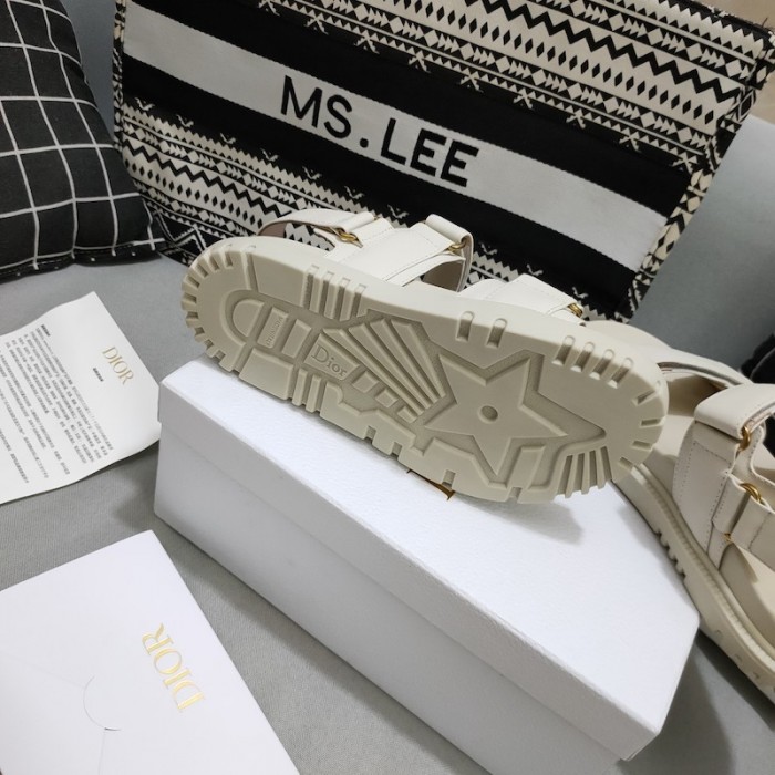 D*or D*oract sandal white lambskin