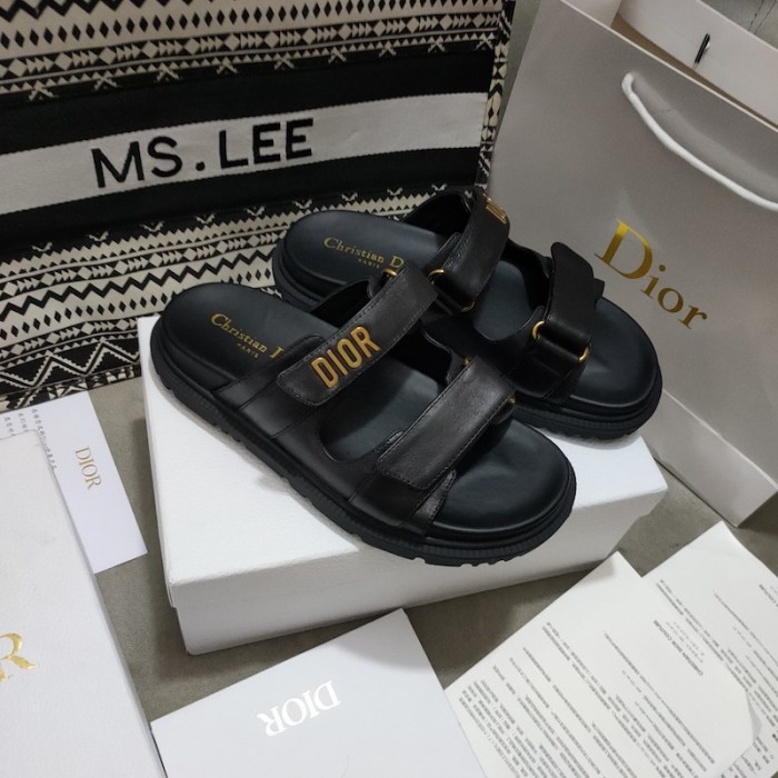 D*or D*oract slide black lambskin