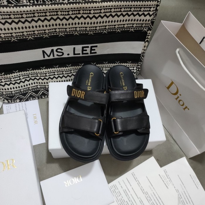 D*or D*oract slide black lambskin