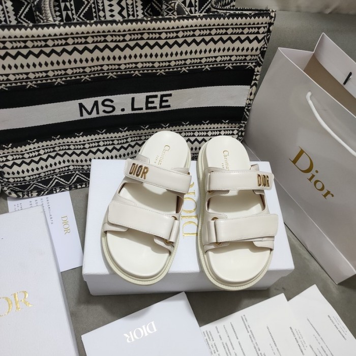 D*or D*oract slide white lambskin