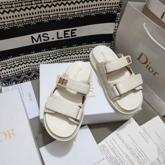 D*or D*oract slide white lambskin