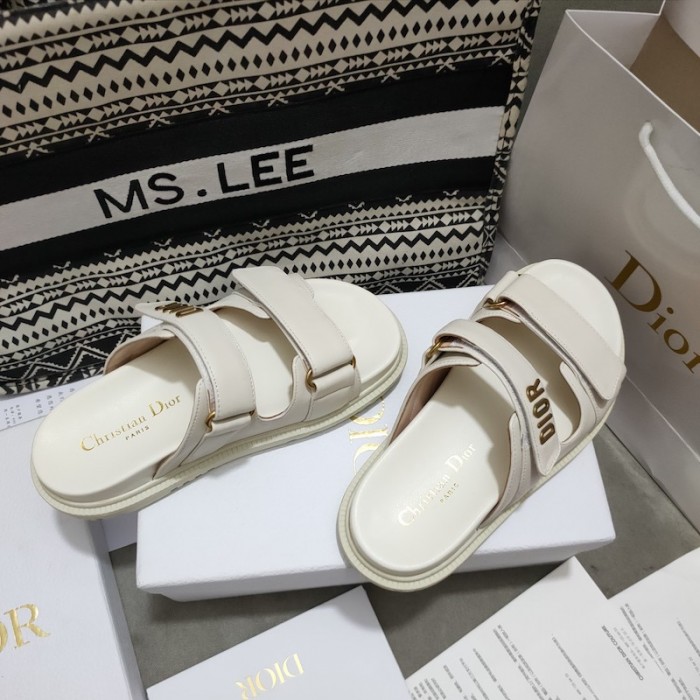 D*or D*oract slide white lambskin