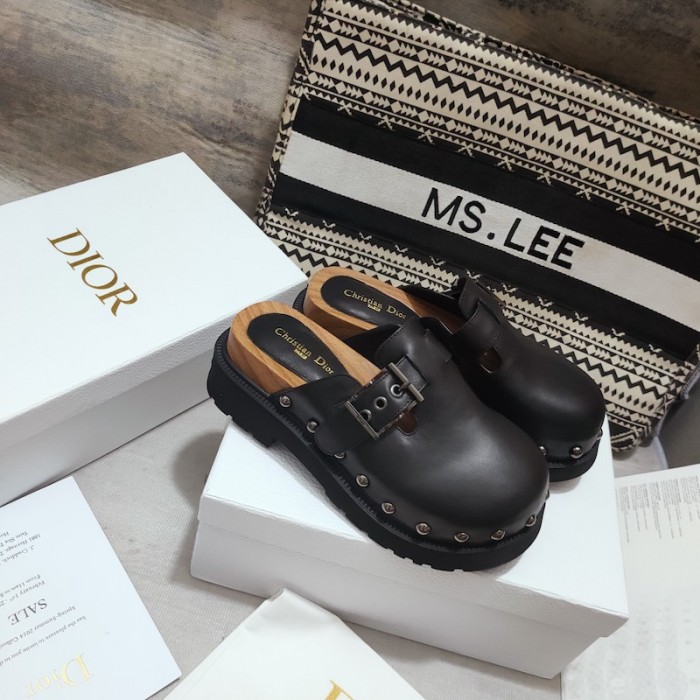 D*or D*orquake clog black calfskin