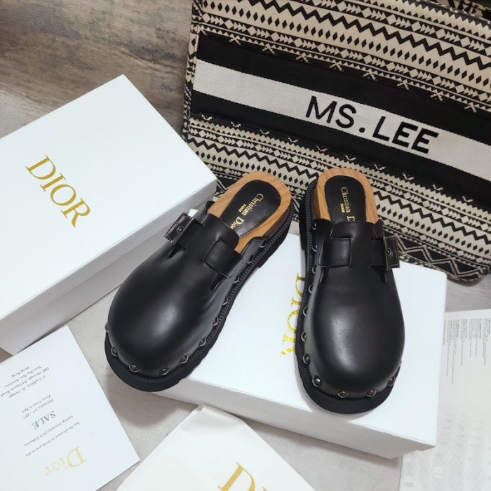 D*or D*orquake clog black calfskin