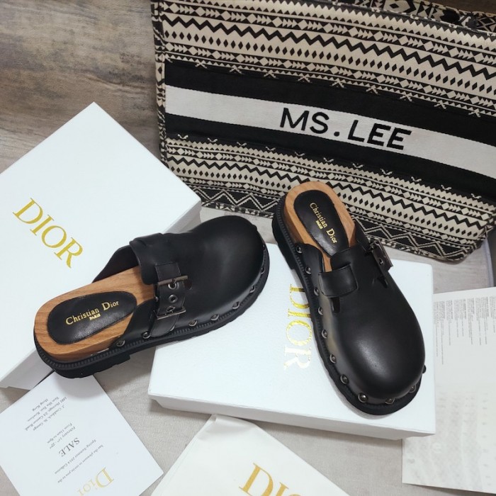 D*or D*orquake clog black calfskin