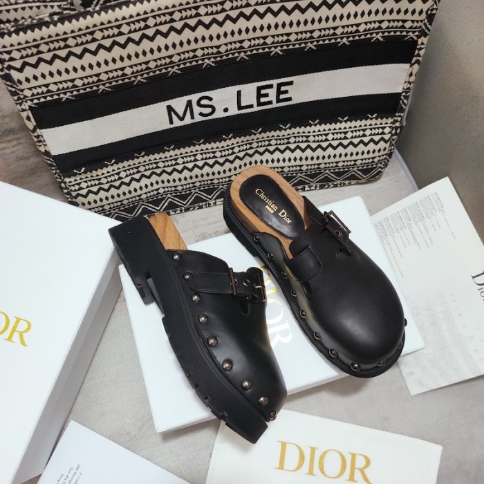 D*or D*orquake clog black calfskin