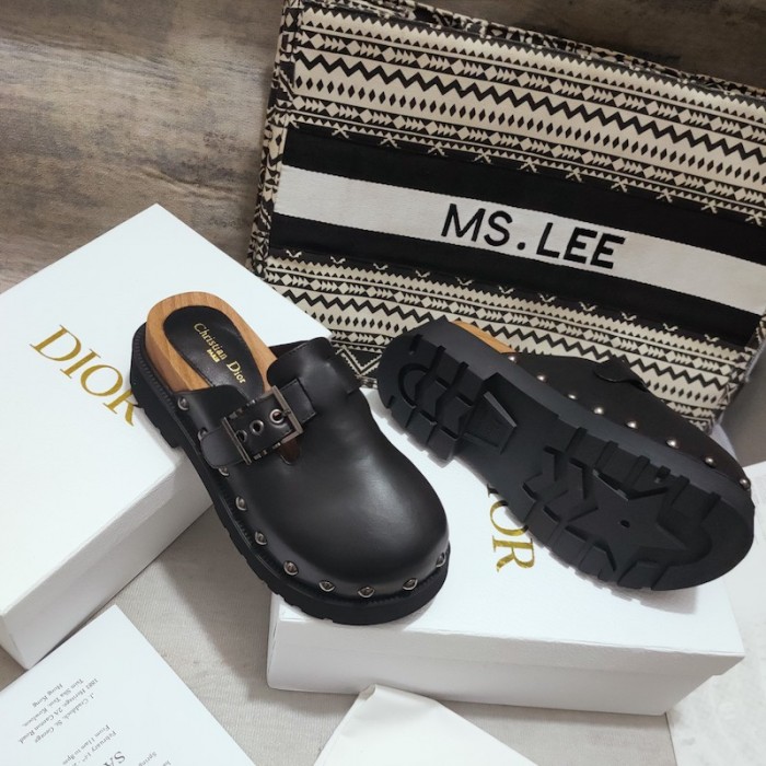 D*or D*orquake clog black calfskin