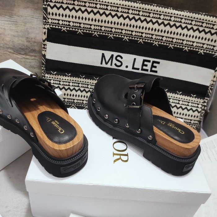 D*or D*orquake clog black calfskin