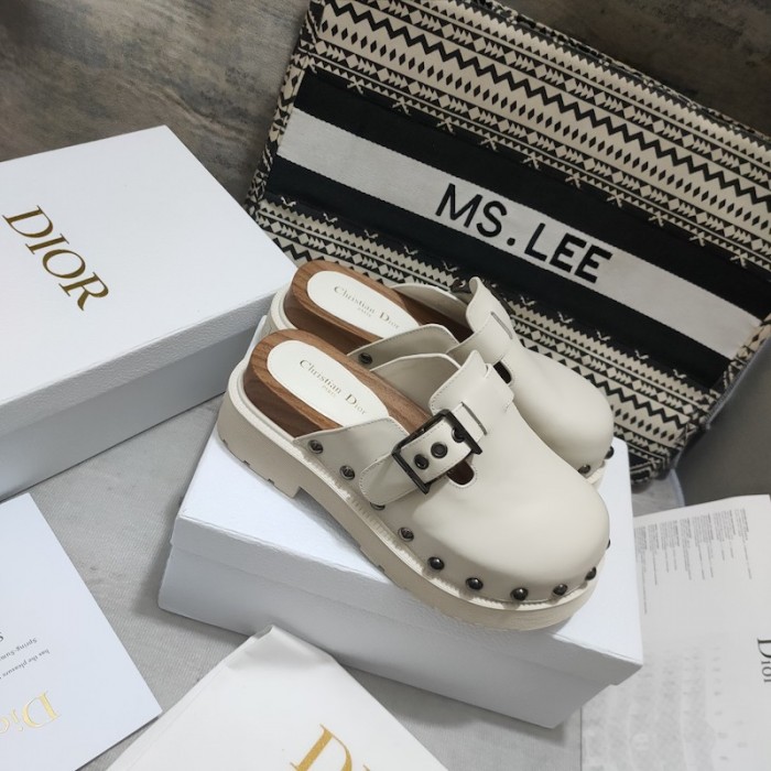 D*or D*orquake clog white calfskin