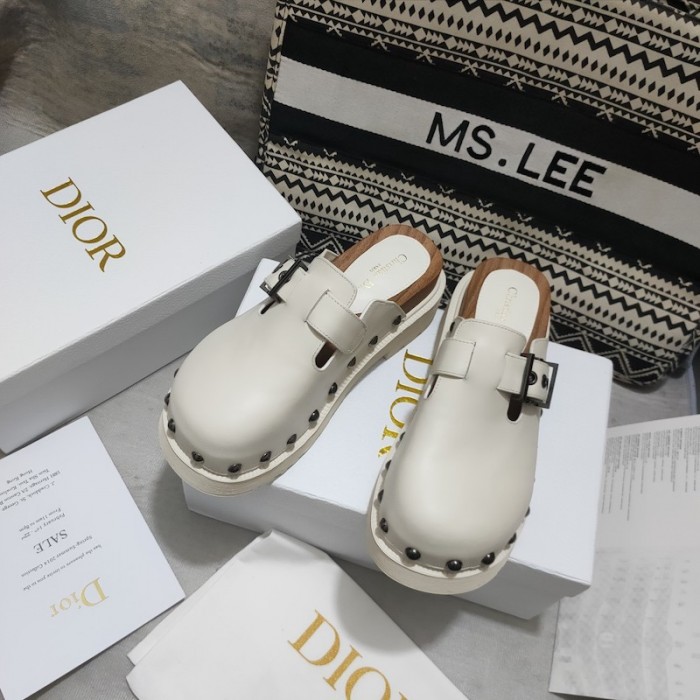 D*or D*orquake clog white calfskin