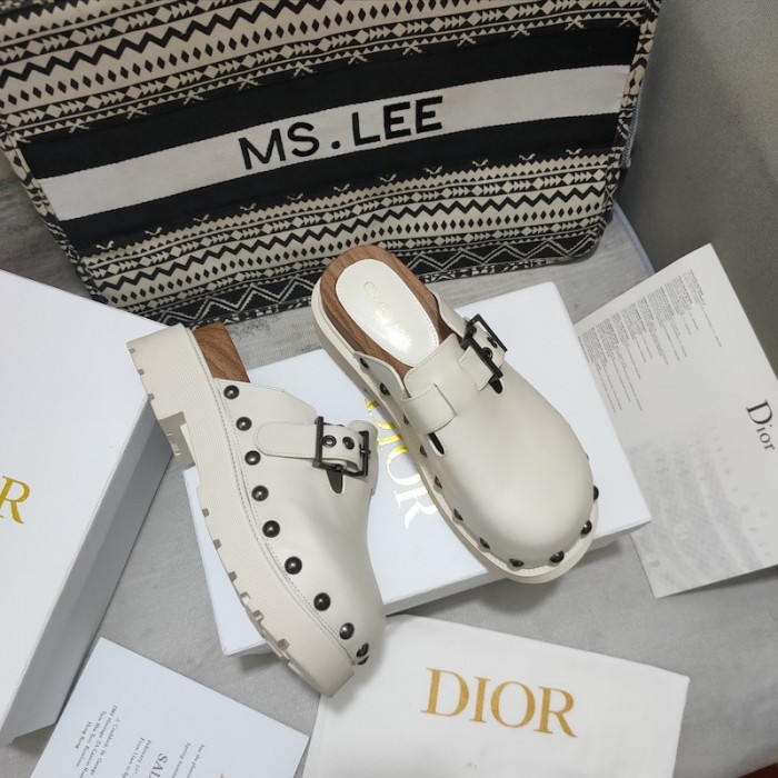 D*or D*orquake clog white calfskin