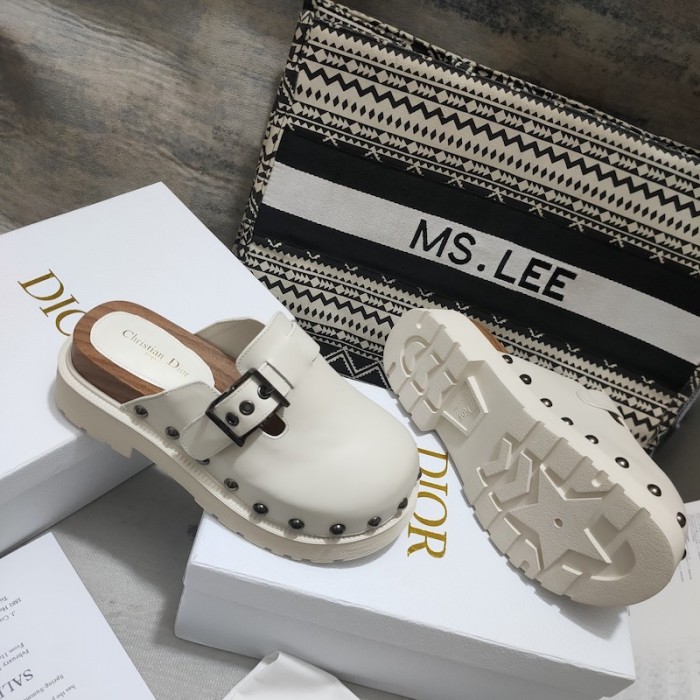 D*or D*orquake clog white calfskin