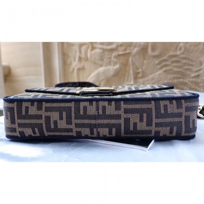 F**di baguette brown ff fabric bag