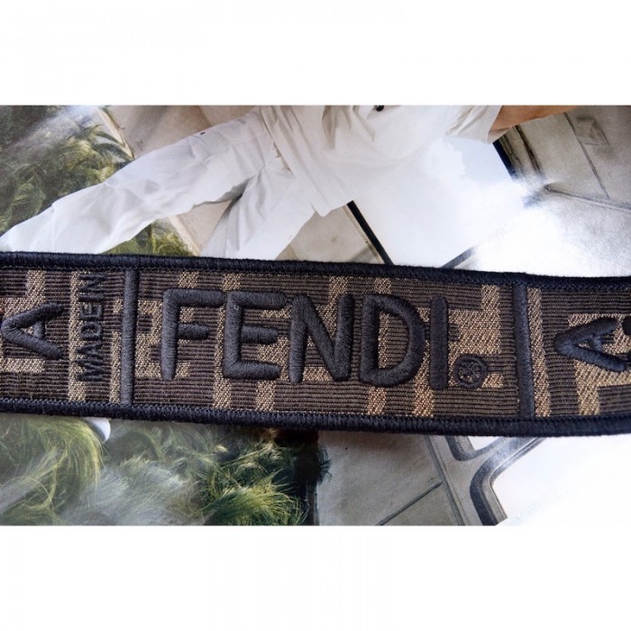 F**di baguette brown ff fabric bag