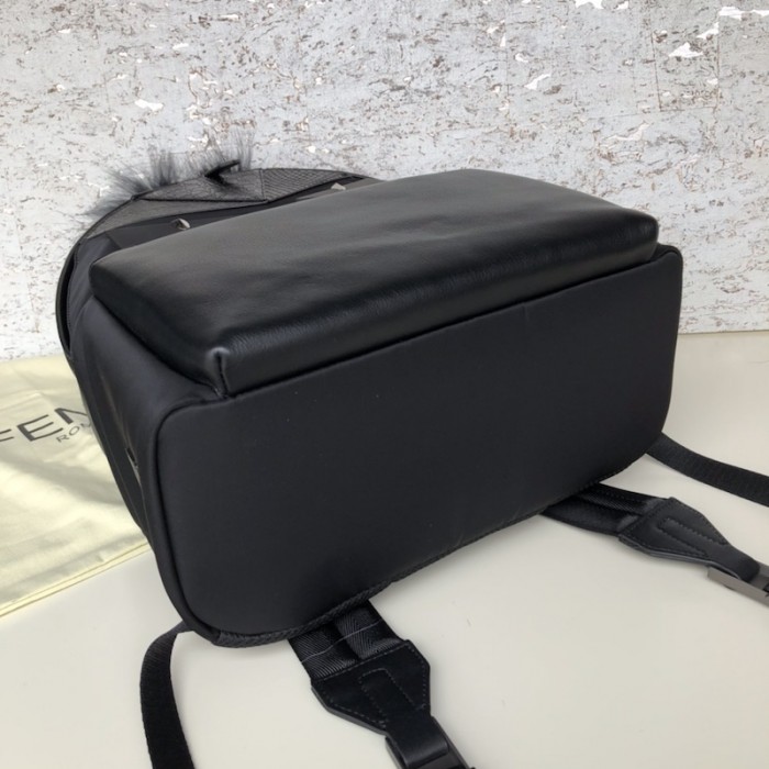 F**di bugs eye monster black nylon backpack