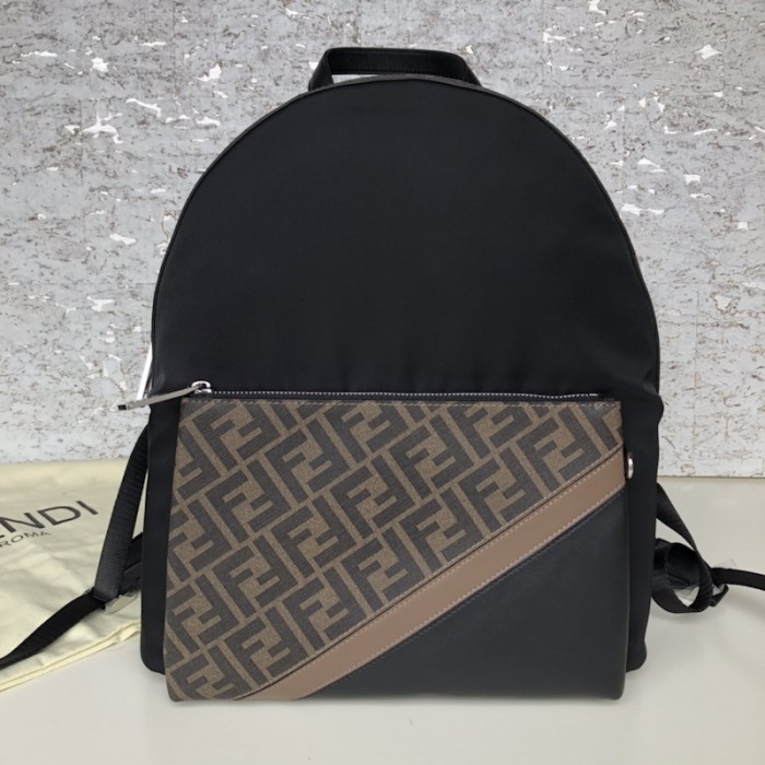 F**di ff backpack in black nylon