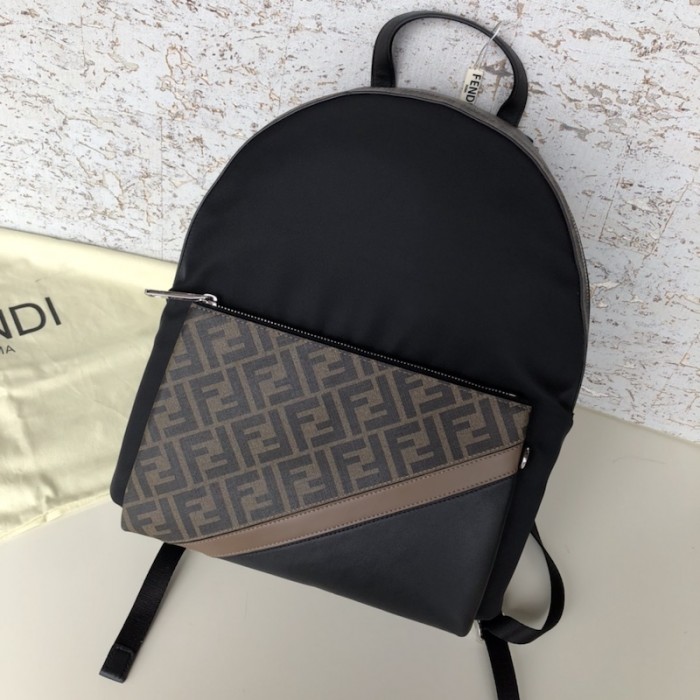F**di ff backpack in black nylon