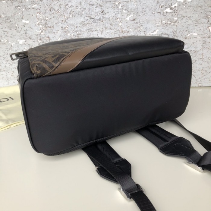 F**di ff backpack in black nylon