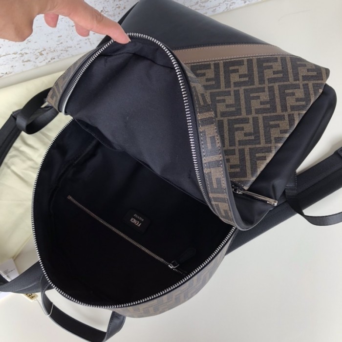 F**di ff backpack in black nylon