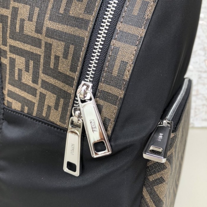 F**di ff backpack in black nylon