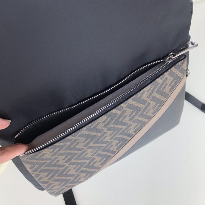 F**di ff backpack in black nylon