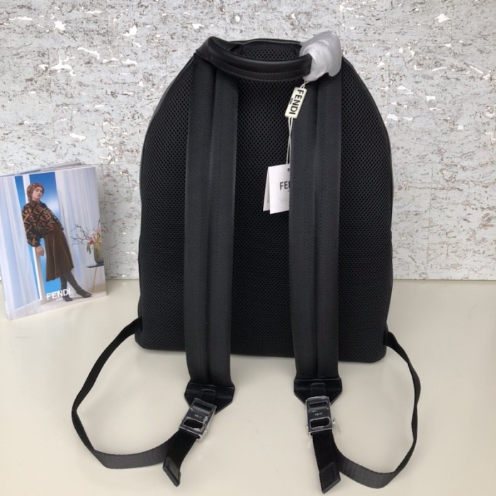 F**di monster backpack in black nylon