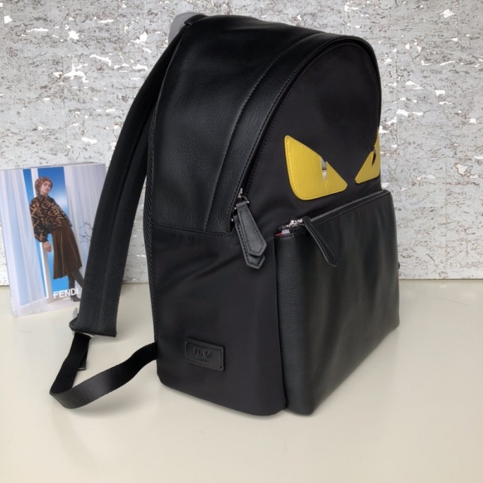 F**di monster backpack in black nylon