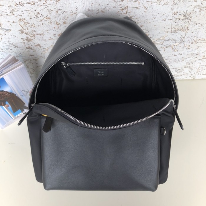 F**di monster backpack in black nylon