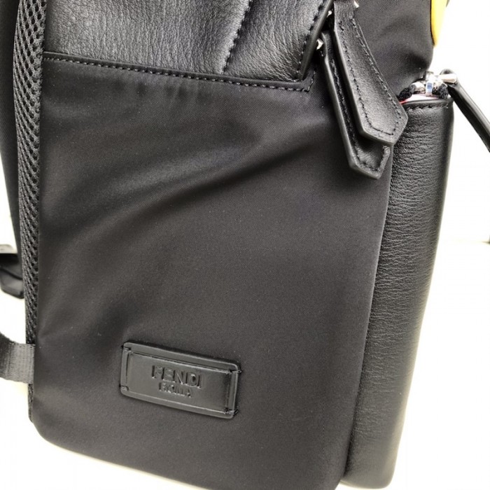 F**di monster backpack in black nylon