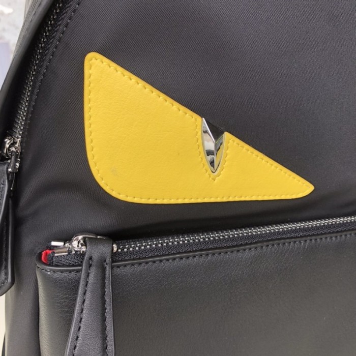 F**di monster backpack in black nylon