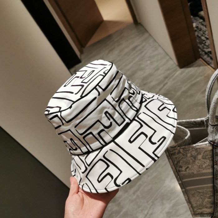 F**di california sky white lycra bucket hat