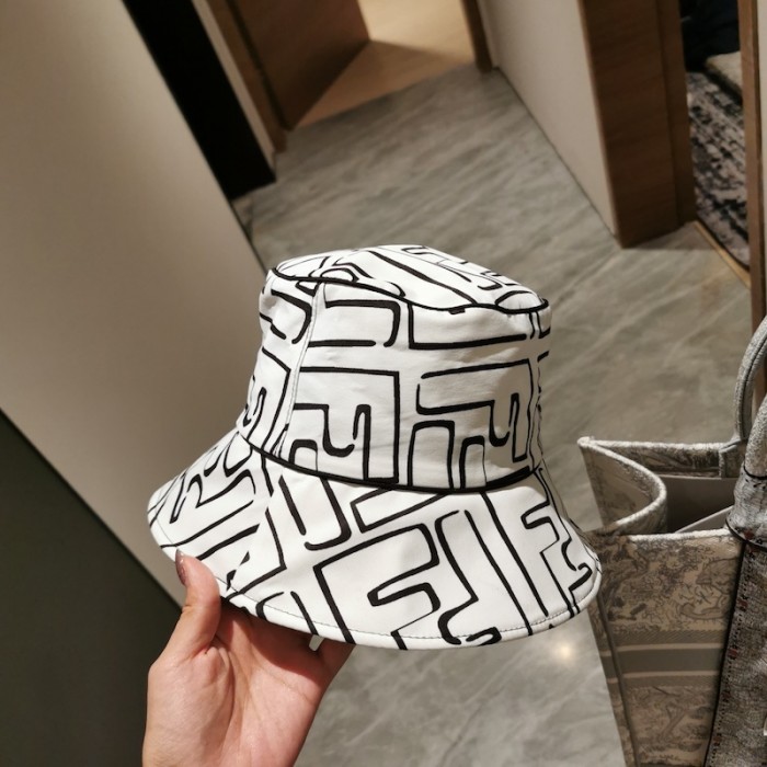 F**di california sky white lycra bucket hat