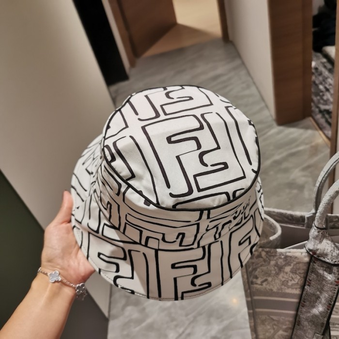 F**di california sky white lycra bucket hat