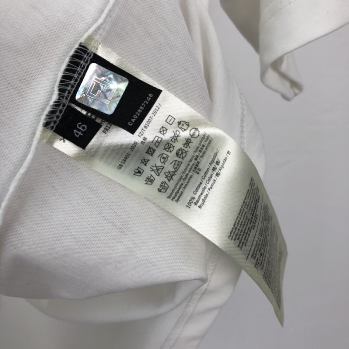 F**di fendace white jersey t-shirt