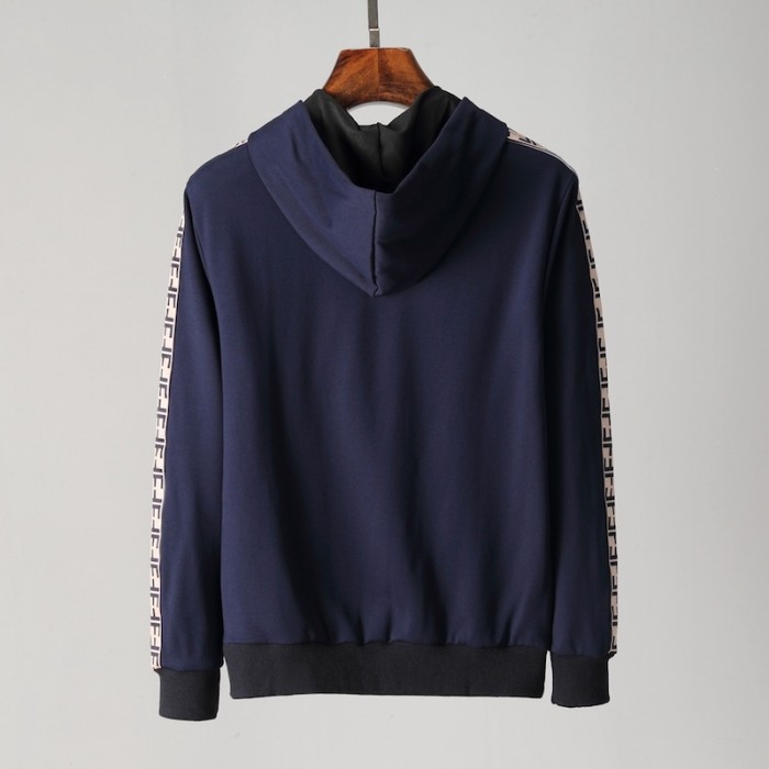 F**di fila sleeve striped full tracksuit navy