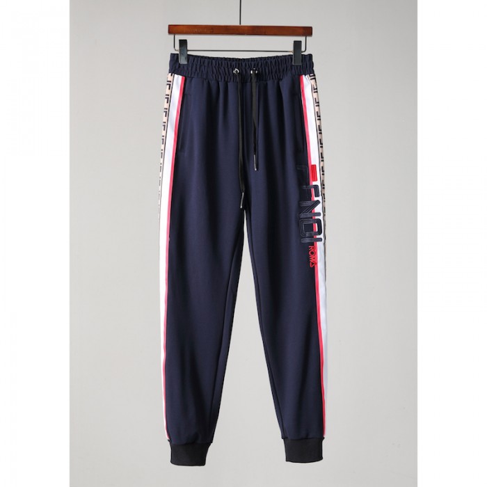 F**di fila sleeve striped full tracksuit navy
