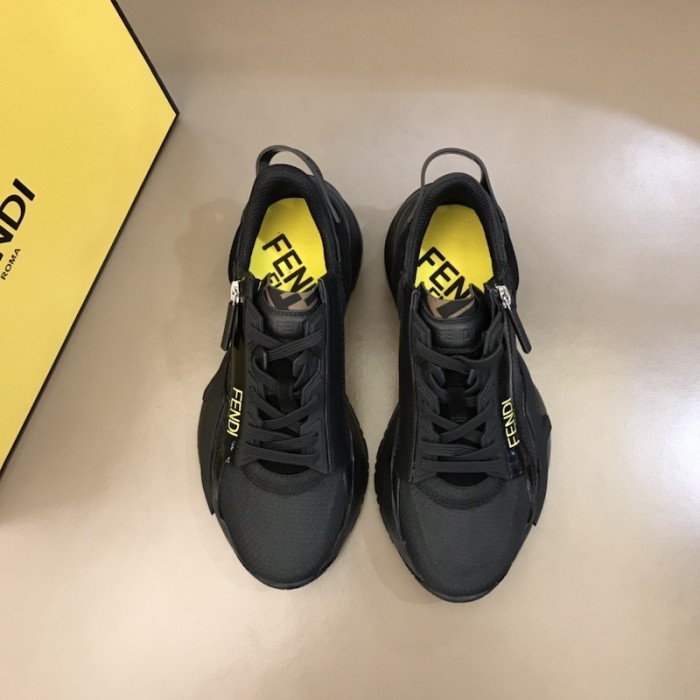 F**di flow nylon low tops sneaker black