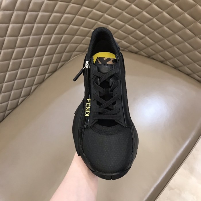 F**di flow nylon low tops sneaker black