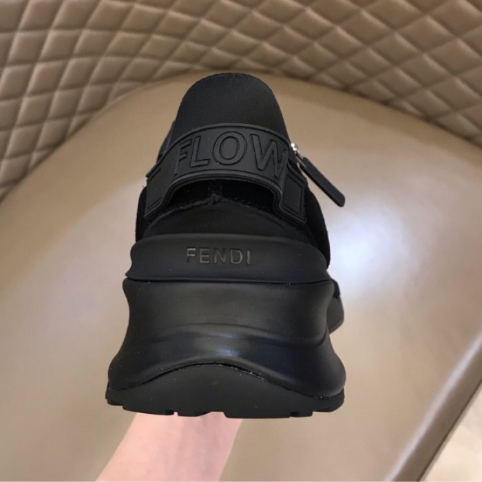 F**di flow nylon low tops sneaker black