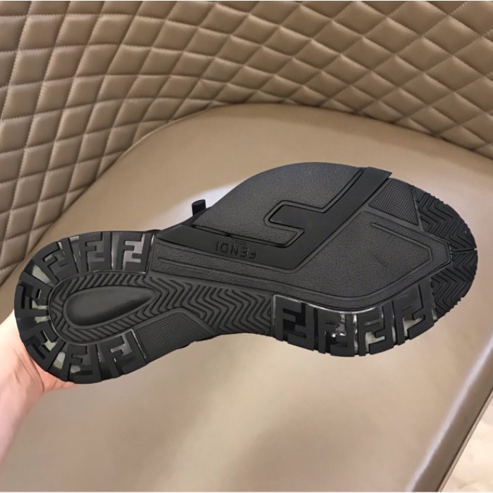 F**di flow nylon low tops sneaker black