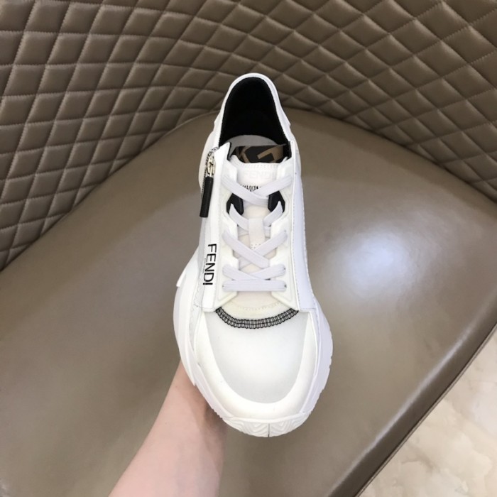 F**di flow nylon low tops sneaker white
