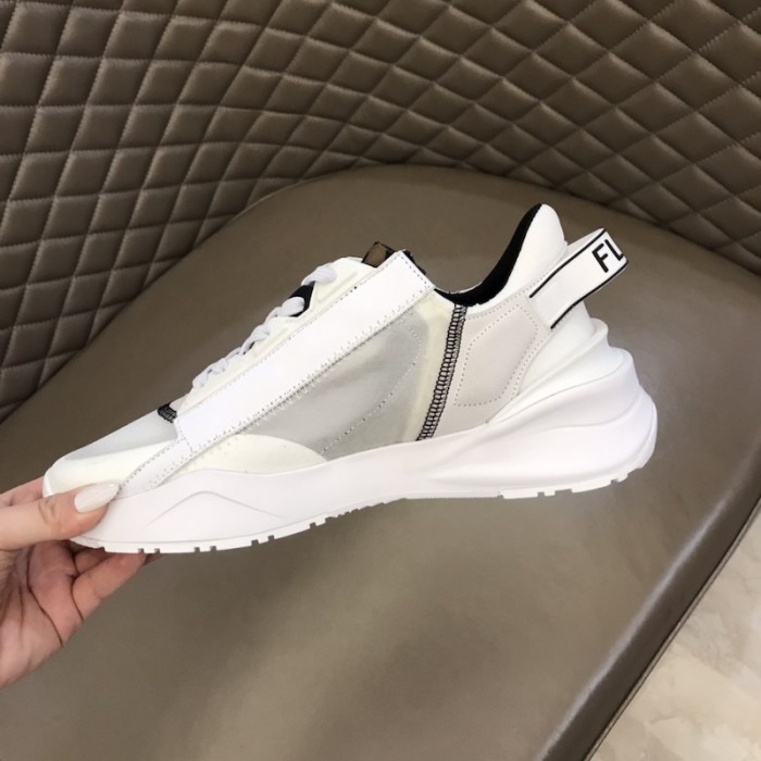 F**di flow nylon low tops sneaker white