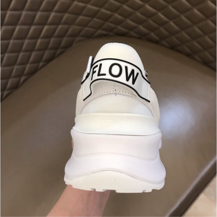 F**di flow nylon low tops sneaker white