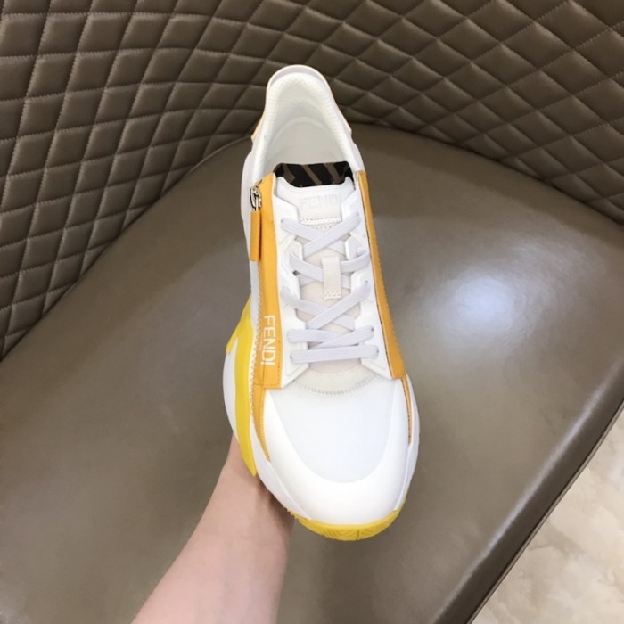 F**di flow nylon low tops sneaker yellow