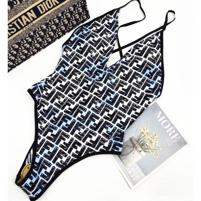 F**di roma joshua vides reversible one-piece swimsuit