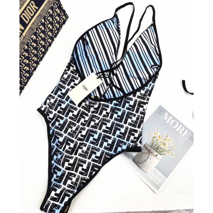 F**di roma joshua vides reversible one-piece swimsuit