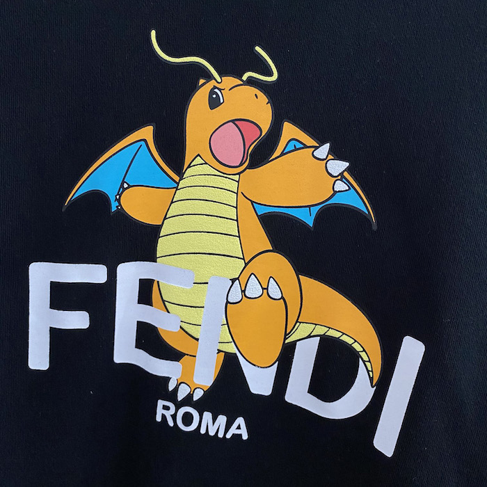 F**di x frgmt x pokemon sweatshirt black